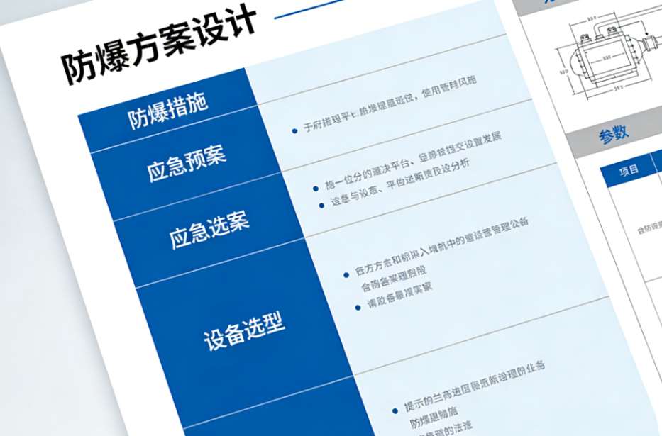防爆方案设计